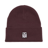 Icon Patch Cuff Beanie Plum Perfect - Purple Knit Hat OBEY ACCESSORIES