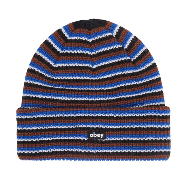 Loose Groove Beanie Black Multi - Berratto in Maglia Rasata Multicolore 100030208 BKM OBEY 