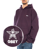 Bold Star Extra Heavy Hoof Fleece Plum Perfect - Men's Hoodie Purple Men OBEY
