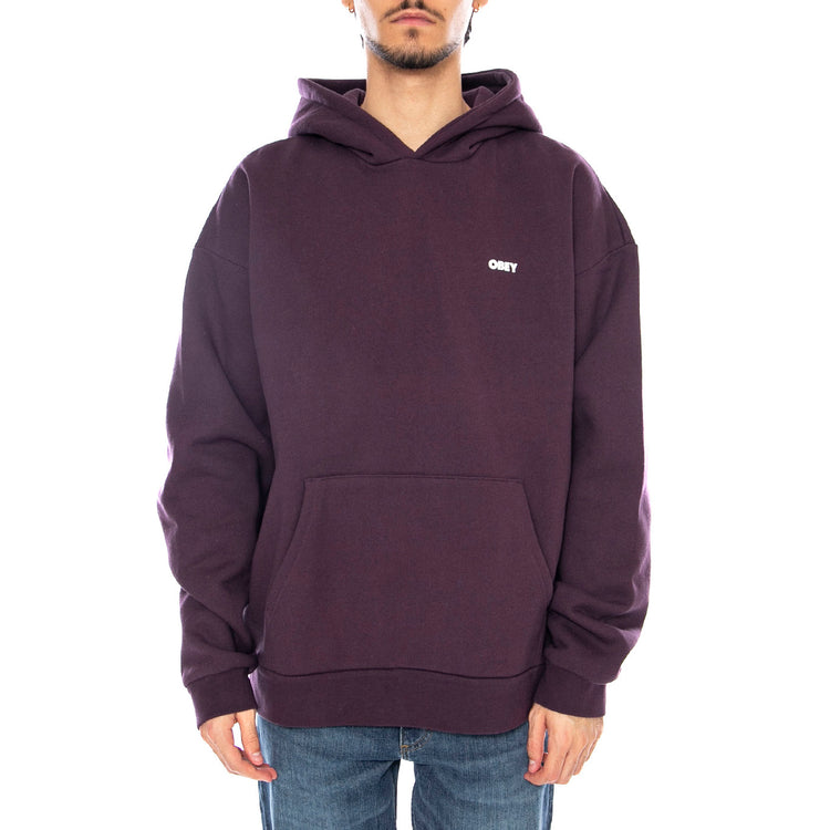 Bold Star Extra Heavy Hoof Fleece Plum Perfect - Felpa con Cappuccio Uomo Viola 112470224 PLP OBEY 