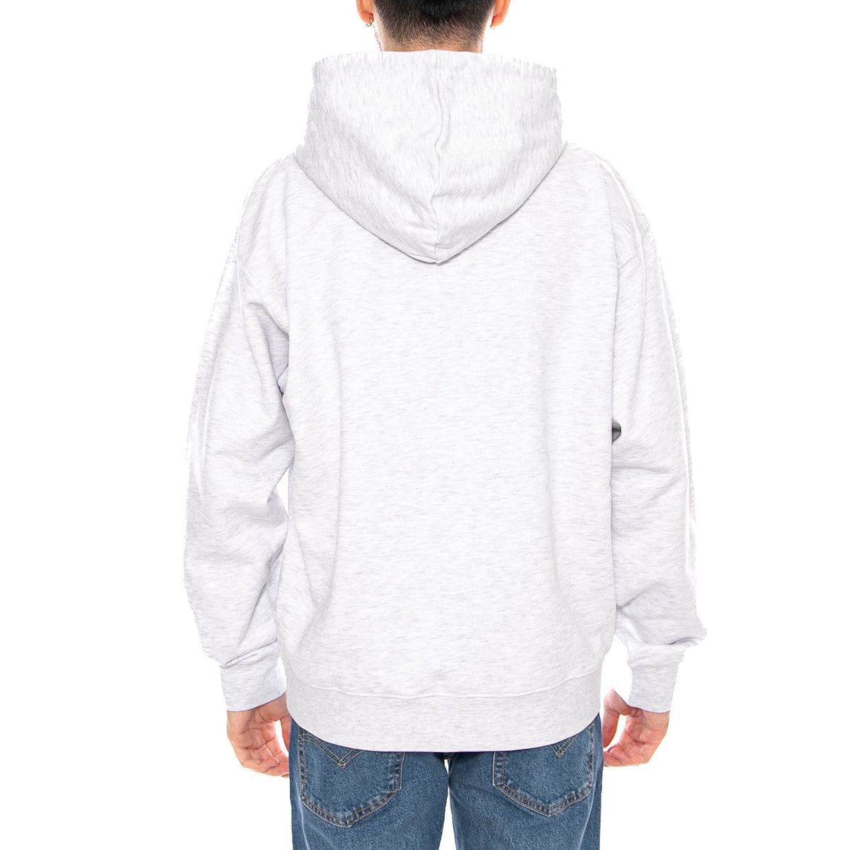 Obey Osaka Photo Fleece Ash Grey -- Felpa con Cappuccio Uomo Grigio Chiaro 117464114 AGRY OBEY 