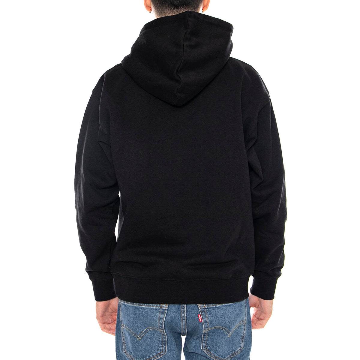 Obey Osaka Photo Fleece Black -- Felpa con Cappuccio Uomo Nera 117464114 BLK OBEY 