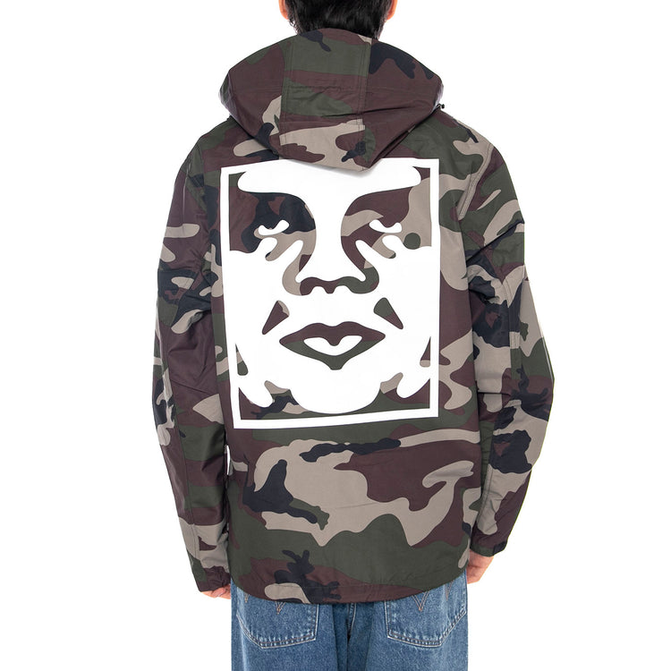 Order Jacket Field Camo - Giacca con Cappuccio Uomo Camo 121800519 FCA OBEY 