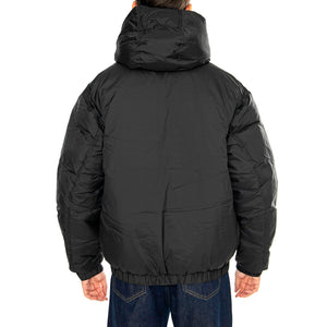 RETREAT HOODED JACKET BLACK - Giacca con Cappuccio Uomo Nera 121800547 BLK OBEY 