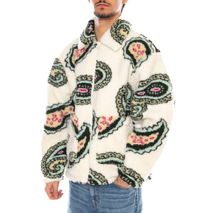Paisley Sherpa Jakcet Unbleahed Multi - Giacca Uomo Paisley Multicolore 121800550 UBL OBEY 