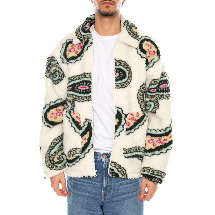 Paisley Sherpa Jakcet Unbleahed Multi - Giacca Uomo Paisley Multicolore 121800550 UBL OBEY 
