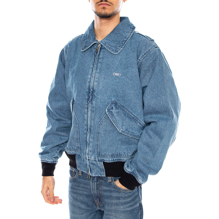OBEY Denim CWU Jacket -- Giacca Denim Uomo 121800587 LIN OBEY 