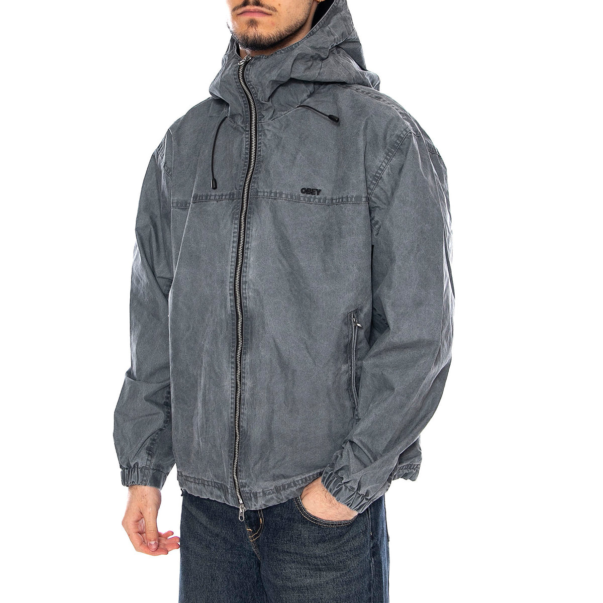 Obey Highland Jacket -- Giacca Uomo Pigment Anthracite Grigia 121800589 AHR OBEY 