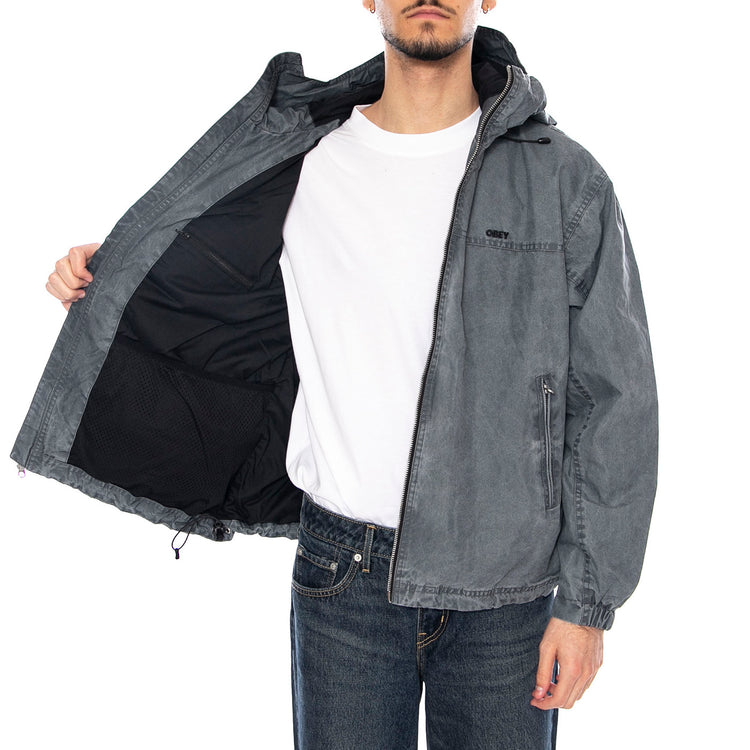 Obey Highland Jacket -- Giacca Uomo Pigment Anthracite Grigia 121800589 AHR OBEY 