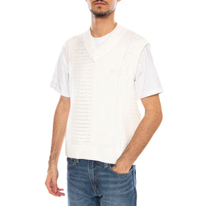 Garret Sweater Vest Cream -- Gilet Uomo Crema 151000097 CRM OBEY 
