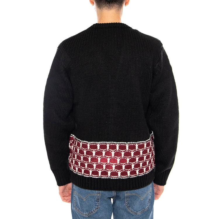 Kei Cardigan Black / Multi -- Cardigan Uomo Nero / Multicolore 151010039 BKM OBEY 