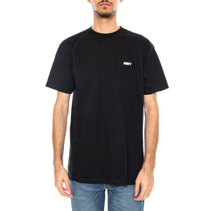 Obey Icon Stencil Flame Tee -- Maglietta Girocollo Uomo Nera 165264048 BLK OBEY 