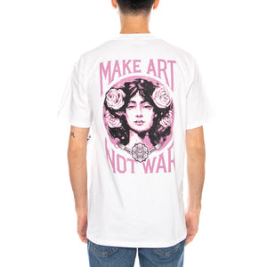 Obey Make Art Not War Tee -- Maglietta Girocollo Uomo Bianca 165264062 WHT OBEY 