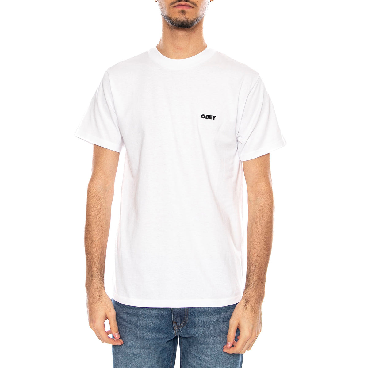 Obey Class Dropout Tee -- Maglietta Girocollo Uomo Bianca 165264092 WHT OBEY 