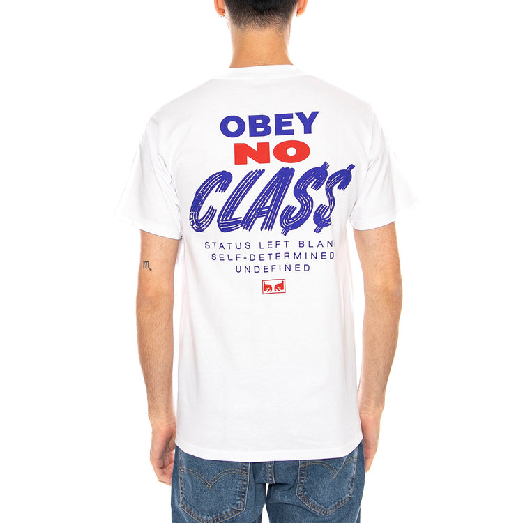 Obey Class Dropout Tee -- Maglietta Girocollo Uomo Bianca 165264092 WHT OBEY 