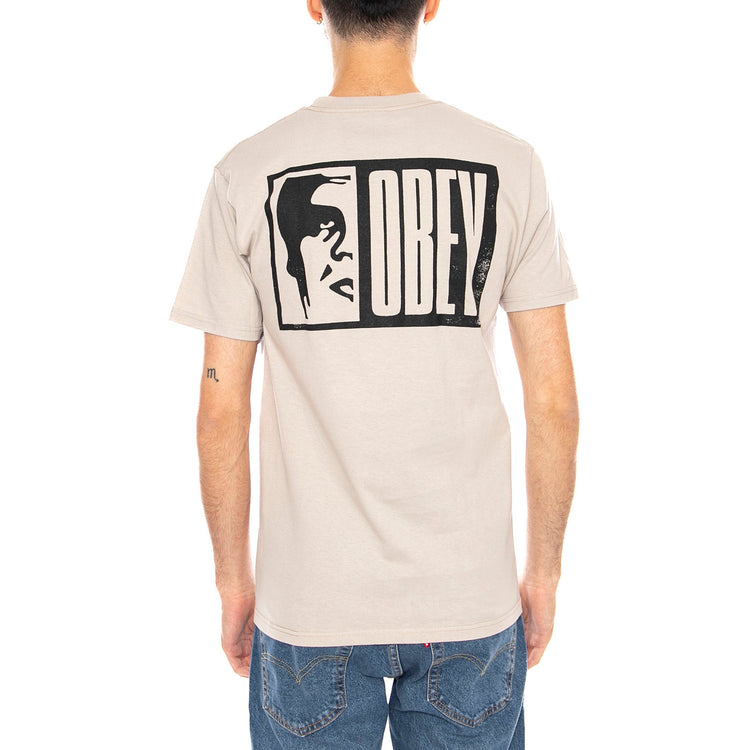 Obey Half Icon Tee -- Maglietta Girocollo Uomo Grigia 165264117 SIG OBEY 