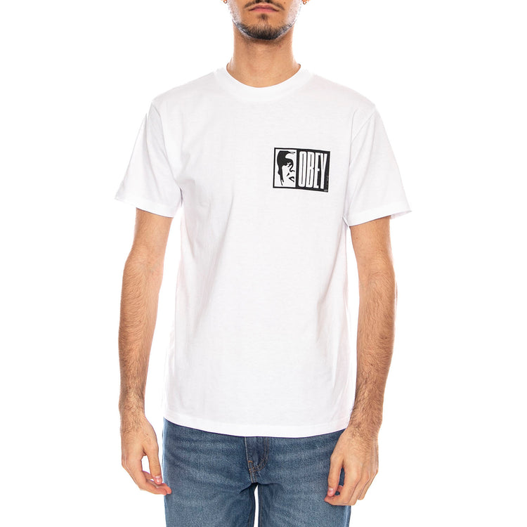 Obey Half Icon Tee -- Maglietta Girocollo Uomo Bianca 165264117 WHT OBEY 