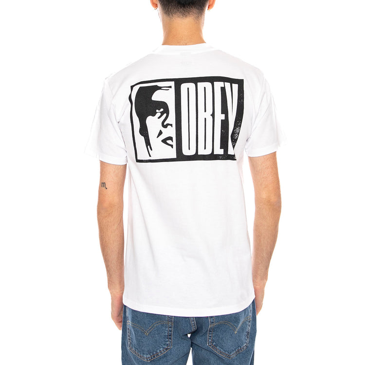 Obey Half Icon Tee -- Maglietta Girocollo Uomo Bianca 165264117 WHT OBEY 