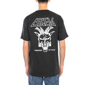 Obey Harbinger of Peace Tee -- Maglietta Girocollo Uomo Nera 165264144 VBL OBEY 