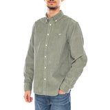 Grafton Cord Woven -- Men's Long Sleeve Shirt Velvet Laurel Wreath Men OBEY
