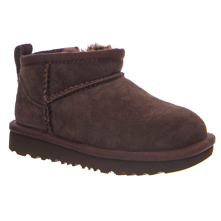 UGG Classic Ultra Mini Burnt Cedar - Scarpe Bambino/Bambina in Pelle Scamosciata Marrone 1130750T BCDR UGG 
