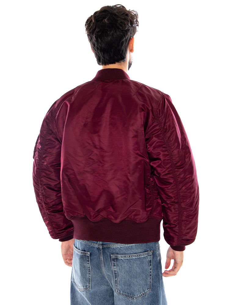 MA-1 HERITAGE BOMBER JACKET DARK CHERRY - Giacca Uomo Rossa 100101 608 ALPHA INDUSTRIES 