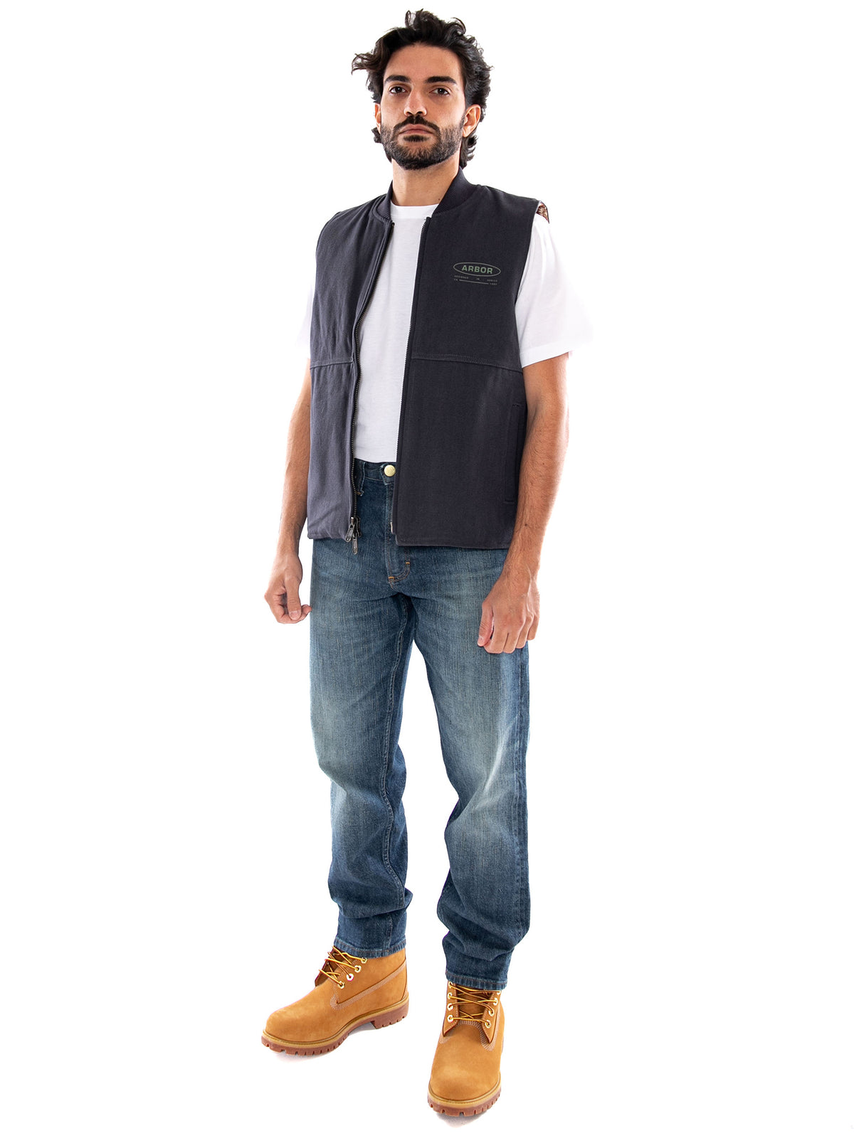 Arbor Work Vest Jacket Black - Gilet Uomo Nero<BR/><BR/> ABA-JKT-0001 BLK Arbor 