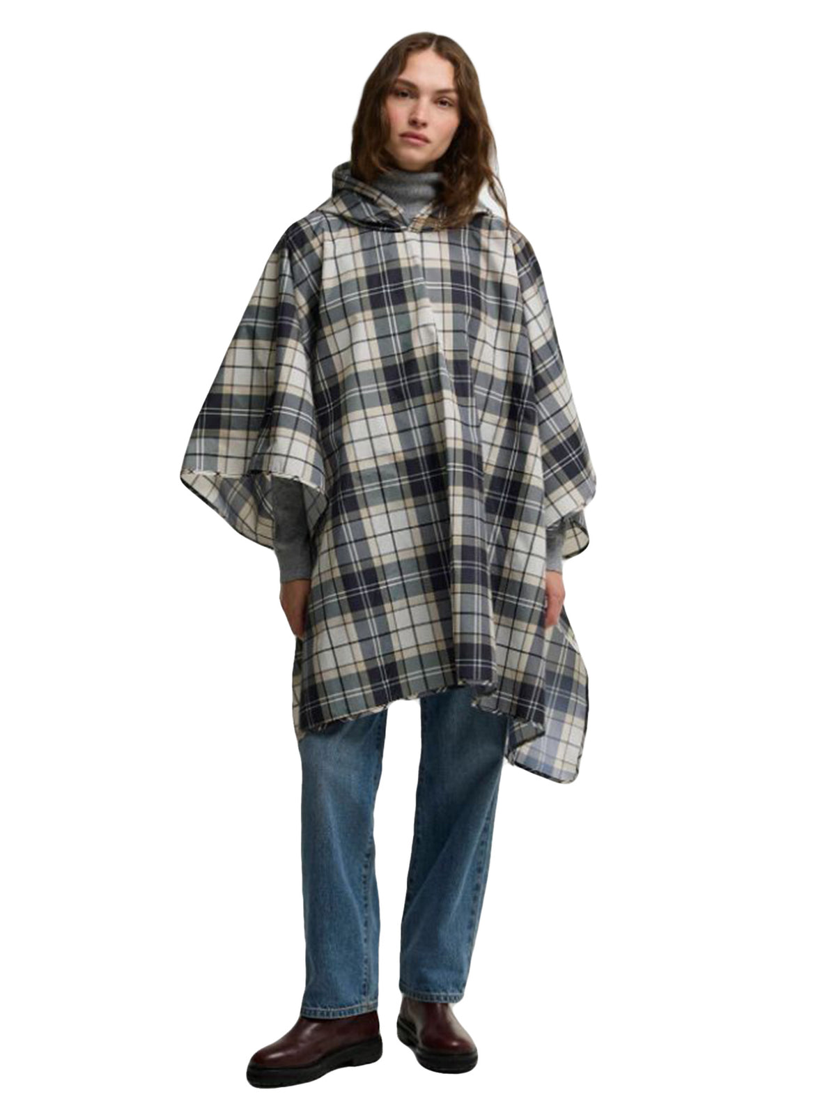 Barbour Portree Tartan Poncho Light Birchwood Dress Tartan - Poncho Unisex Multicolore<BR/><BR/> 262MLAC0345 TN26 BARBOUR 