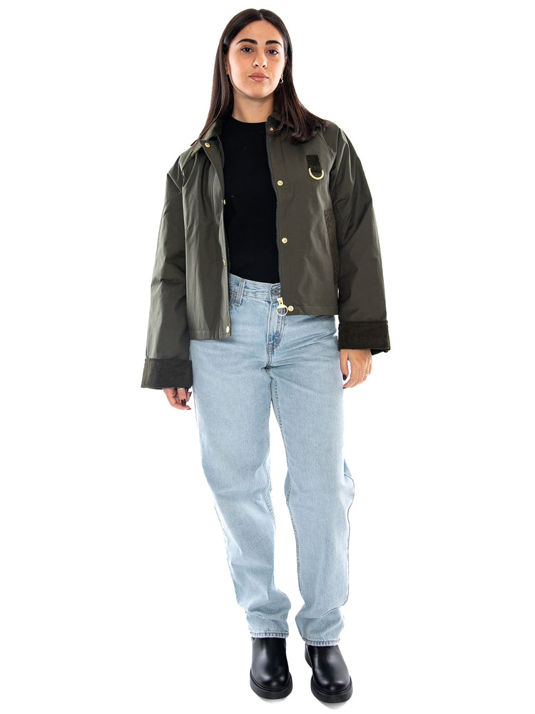 Barbour Wendy Casual Jacket Olive - Giacca Donna Marrone<BR/><BR/> 262MLCA0422 OL51 BARBOUR 