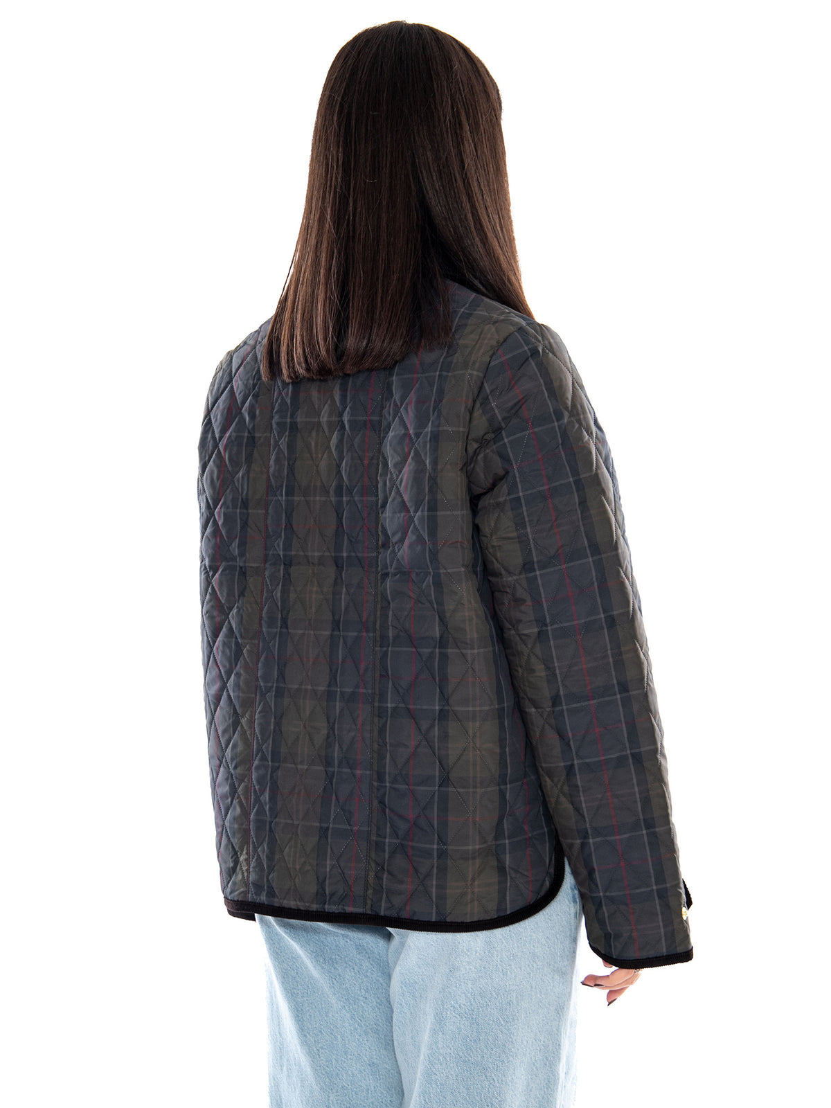 Barbour Ainsdale Checked Quilted Jacket Shadow Classic - Giacca Donna Multicolore 262MLQU1932 TN11 BARBOUR 