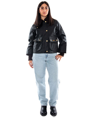 Barbour Cropped Beadnell Wax Jacket Sage / Ancient - Giacca Donna Verde 262MLWX1403 SG51 BARBOUR 