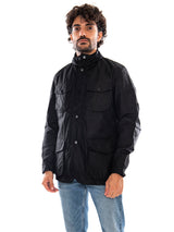 Ogston Wax Jacket Black / Classic - Veste Homme Noire Homme BARBOUR