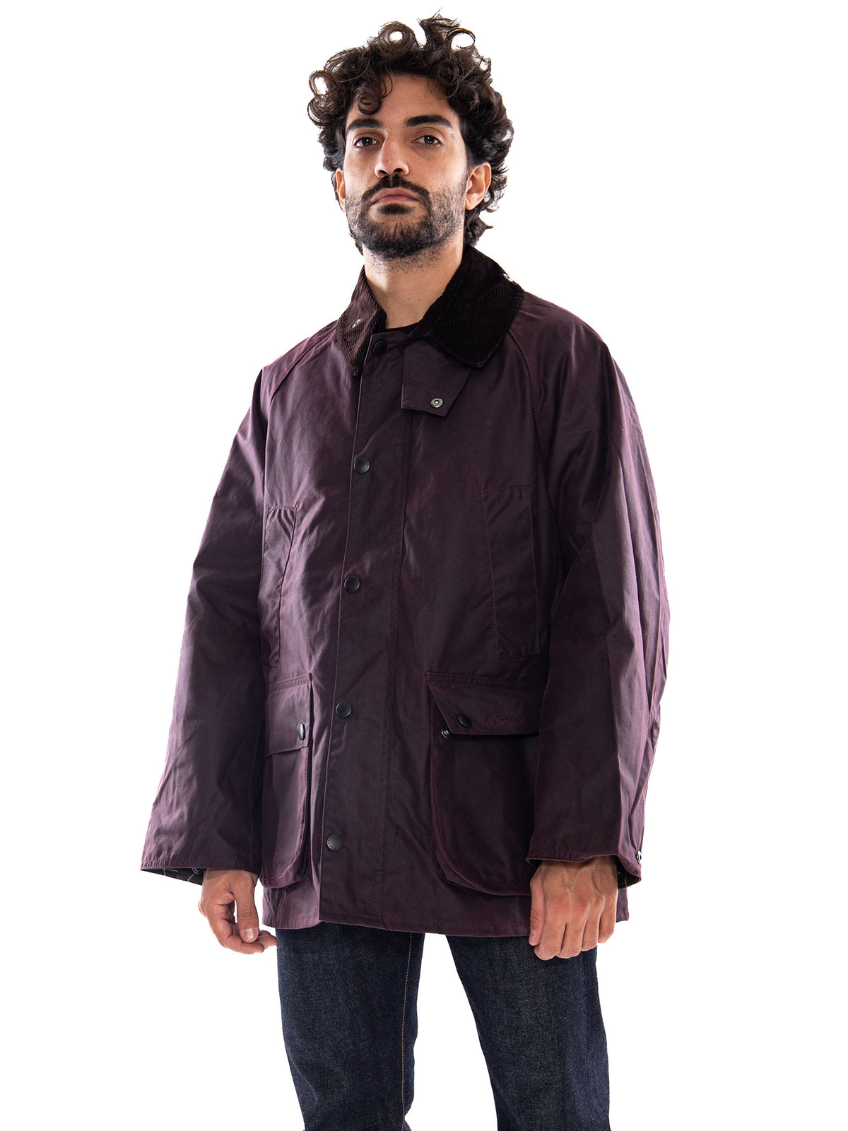 Barbour OS Bedale Wax Bordeaux - Giacca Uomo Bordeaux 262MMWX1679 RE91 BARBOUR 