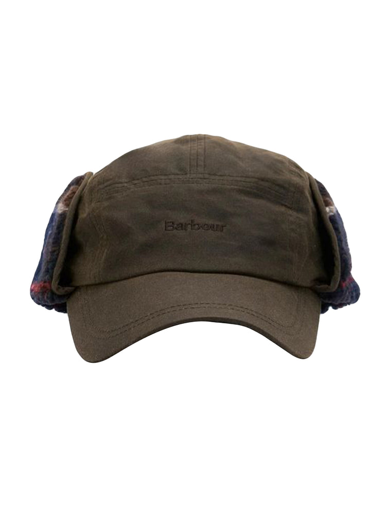 Barbour Lonnen Carpenter Cap Olive - Cappellino con Visiera Marrone<BR/><BR/> MHA0981 OL51 BARBOUR 