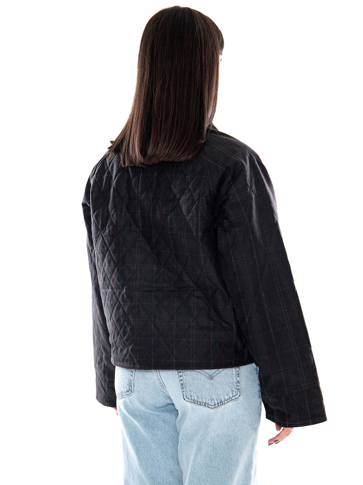 Barbour Icons TTN Quilted Spey Wax Jacket Olive / Brown - Giacca Donna Marrone MLWX1597 OL71 BARBOUR 