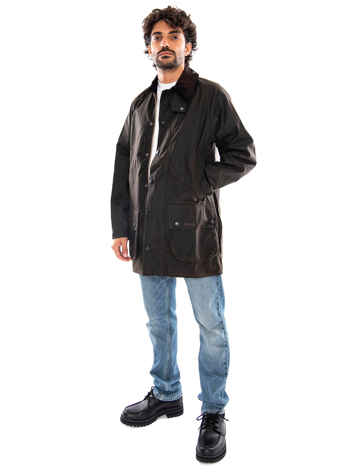 Classic Beaufort Wax Jacket Olive / Brown - Giacca Uomo Verde Oliva / Marrone MWX0002 OL71 BARBOUR 