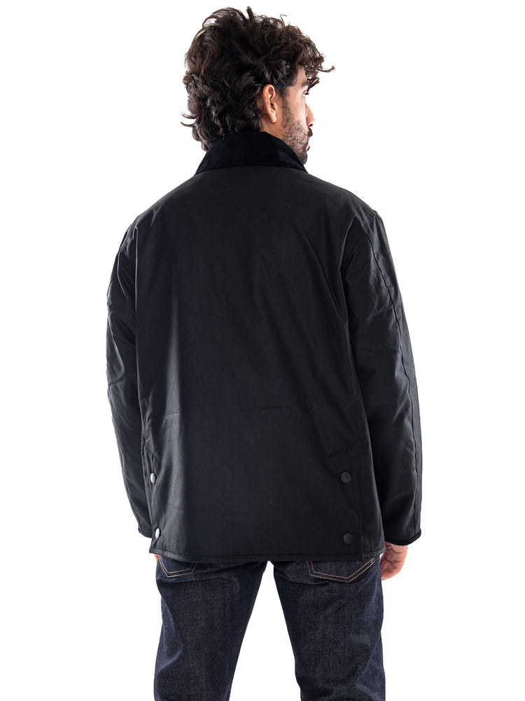 Barbour Short Liddesdale Wax Jacket Black - Giacca Uomo Nera<BR/><BR/> MWX2592 BK11 BARBOUR 