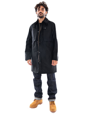 Barbour Long Spey Wax Jacket Black - Giacca Uomo Nera MWX2594 BK71 BARBOUR 