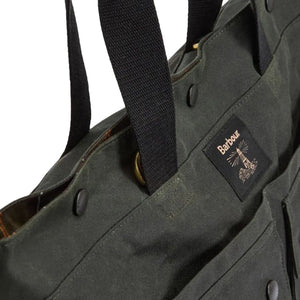 Barbour Field Wax Tote Bag Sage / Classic - Borsa a Tracolla Verde 262MUBA0750 SG91 BARBOUR 
