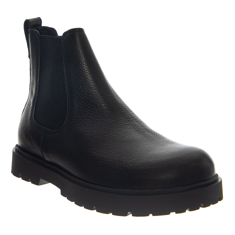 Birkenstock Highwood Slip On Mid S Natural Leather Black - Stivaletti Uomo Neri in Pelle 1033138 BLK BIRKENSTOCK 