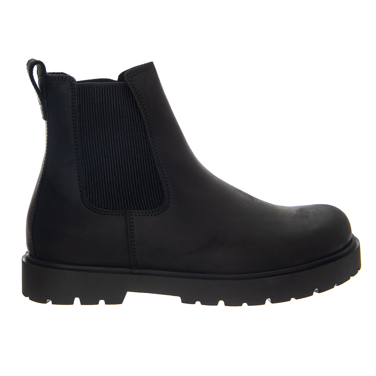 Birkenstock Highwood Slip On Mid S Oiled Leather Black - Stivaletti Uomo Neri in Pelle Oliata<BR/><BR/> 1033139 BLK BIRKENSTOCK 