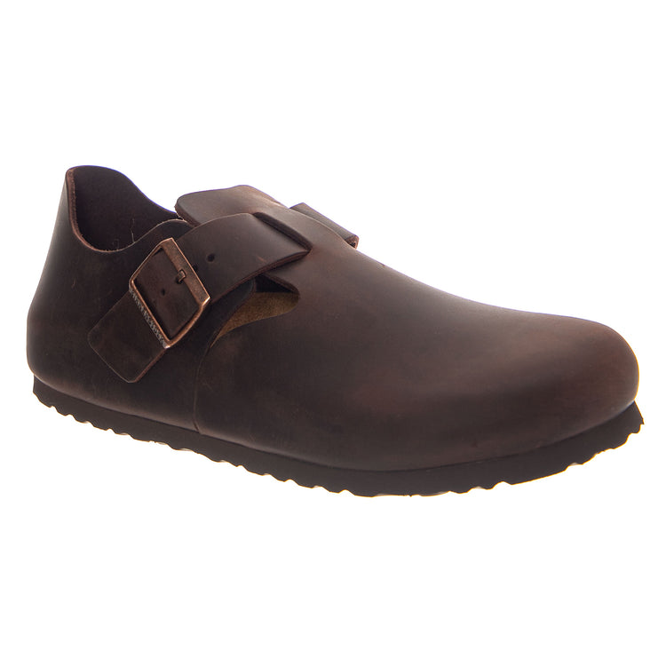 BIRKENSTOCK LONDON OILED LEATHER HABANA - Calzata Stretta - Sandali Uomo Marroni 166533 HBN BIRKENSTOCK 