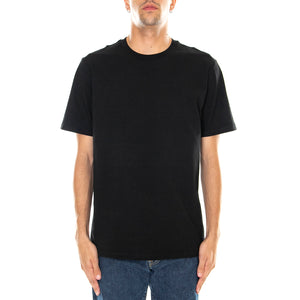 S/S BASE T-SHIRT BLACK / WHITE - Maglietta Girocollo Uomo Nera I026264 0D2XX CARHARTT WIP 