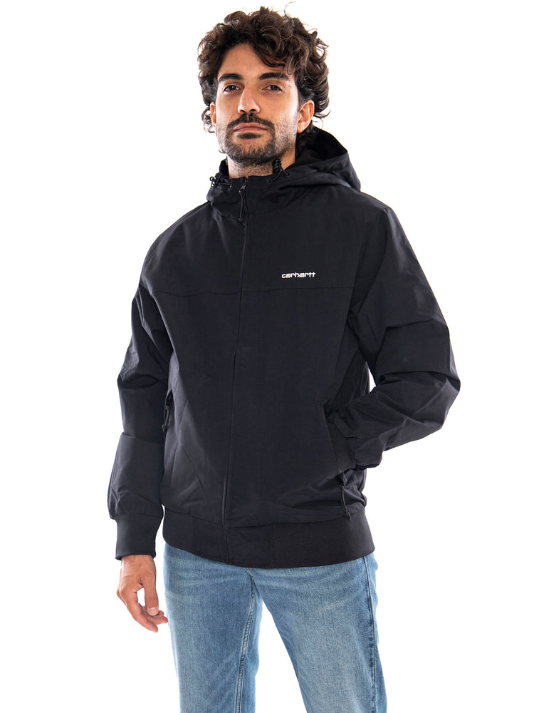 Hooded Sail Jacket Black / White - Giacca Uomo Nera / Bianca I028436 0D2XX CARHARTT WIP 