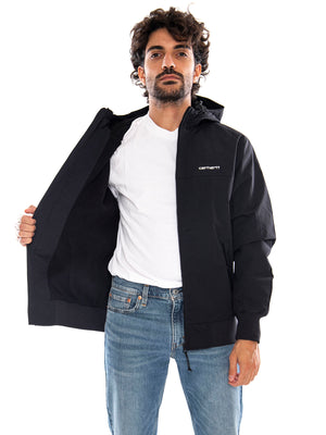 Hooded Sail Jacket Black / White - Giacca Uomo Nera / Bianca I028436 0D2XX CARHARTT WIP 