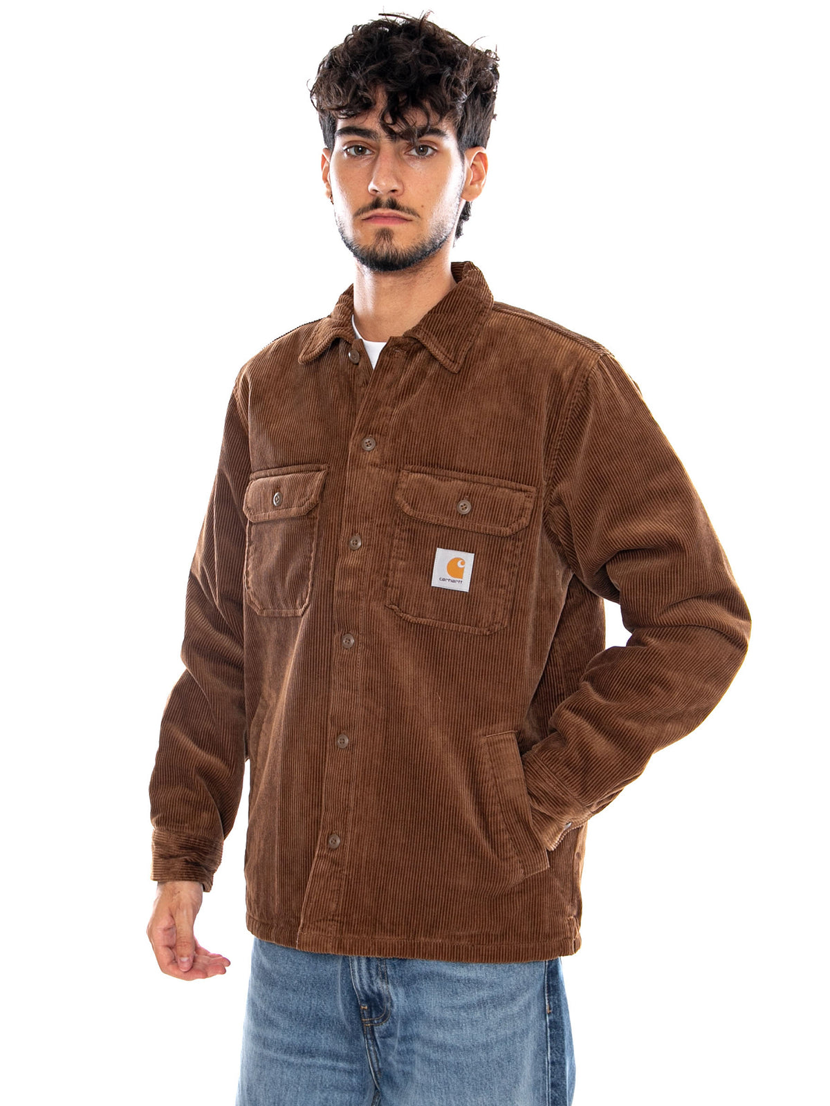 WHITSOME SHIRT JAC WIP H BROWN - Giacca Uomo Marrone I028827 3TGXX CARHARTT WIP 