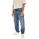 NEWEL PANT BLUE MARBLE USED WASH - Denim Jeans Trousers Men's Blue CARHARTT WIP