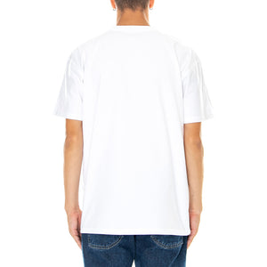 S/S AMERICAN SCRIPT T-SHIRT WHITE - Maglietta Girocollo Uomo Bianca I029956 02XX CARHARTT WIP 