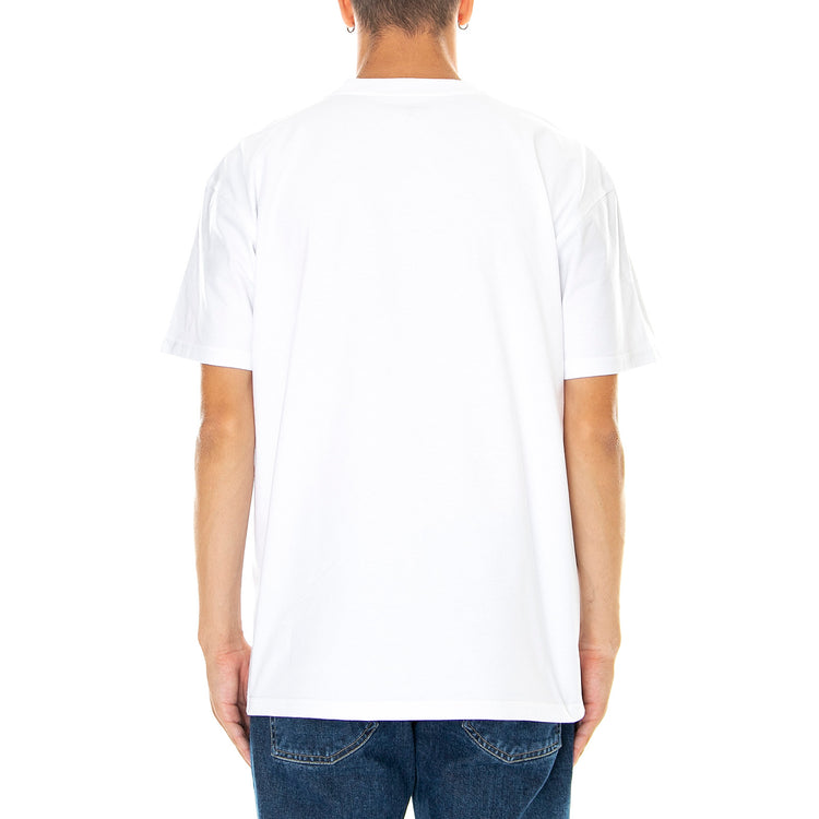 S/S AMERICAN SCRIPT T-SHIRT WHITE - Maglietta Girocollo Uomo Bianca I029956 02XX CARHARTT WIP 