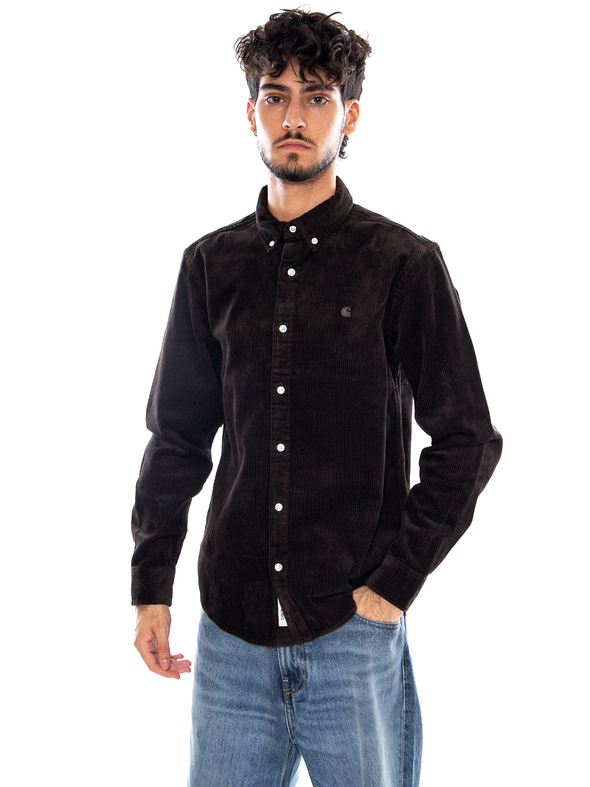 L/S MADISON CORD SHIRT - Camicia Uomo in Velluto a Coste I029958 47XX CARHARTT WIP 